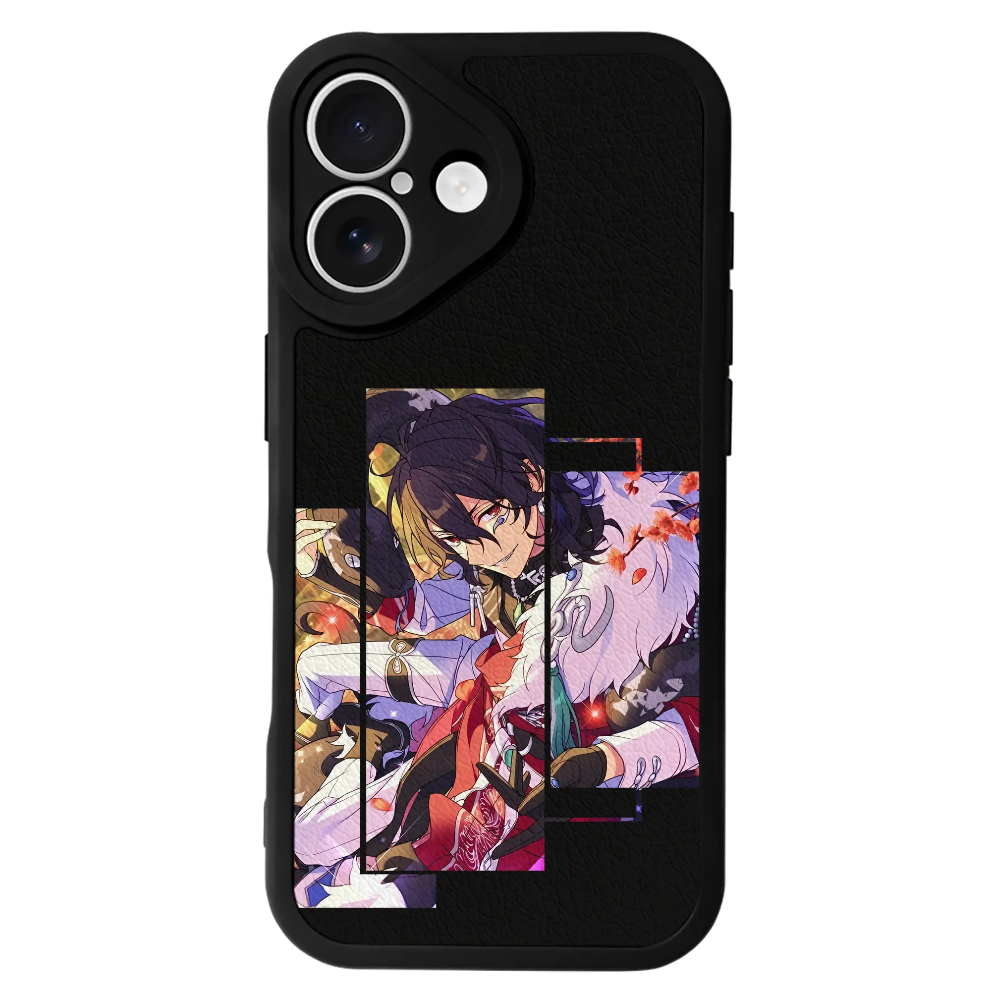 あんさん ぶる グッズ UNDEAD 朔間零 - IPhone 16シリーズ対応 ・ シリコンスマホケース ・ レザー調 ・ 高精度フィット ・ 耐衝撃 ・ ワイヤレス充電対応 ・ 精密カット